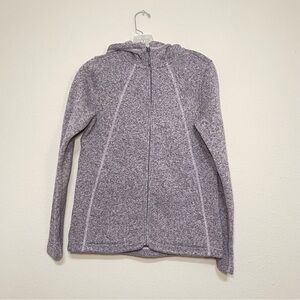 The NORTH FACE Hoodie Jacket Womens Mauve Fleece Zip Full Zip Pockets Size Small